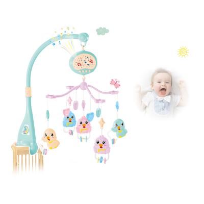 China Toy Multifunctional Musical Mobile Cribs Bell Toy Battery Operated Crib With Hanging Rattle for sale