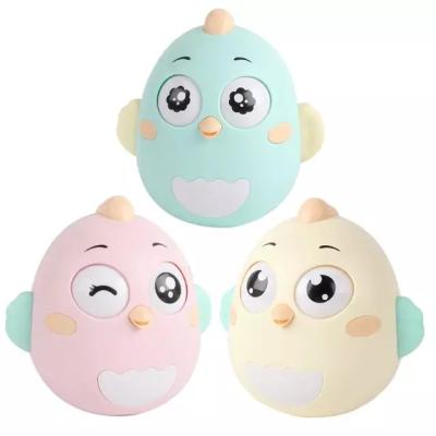 China ABS Nodding Rock Tumbler Chicken Doll Rattles Shaking Bell Early Education Toy Newborns 0-12 Months for sale