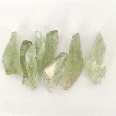 China Hot-selling Europe High Quality Green Quartz Stone Rough Crystal Rough Stone For Gifts for sale