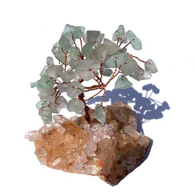 China Hot Selling Custom Natural China Crystal Tree Quartz Healing Gemstone With Agate For Decorations for sale