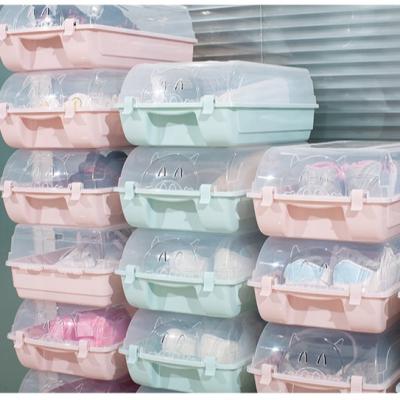 China Custom minimalist pp stackable unisex hard plastic storage box bulk plastic transparent shoe box stackable shoe box for sale