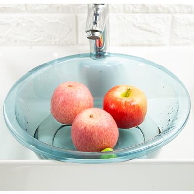 China Eco-Friendly, High Quality Sustainable Bathroom Supplies Hot Selling Plastic Wash Basin For Kid Shower Baby Shower Plastic Wash Basin Pink Green for sale