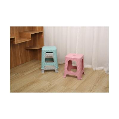 China Durable excellent quality non-slip indoor stackable plastic tall stool for sale