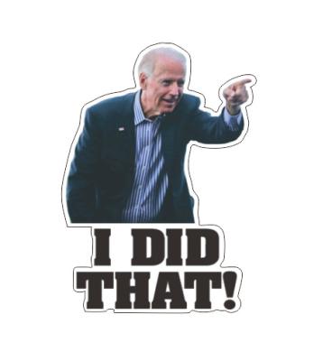 China 100pcs Waterproof and Repeatable Pasting Biden I DID Waterproof Sticker Graffiti Stickers Laptop Laptop Water Cup Car Stickers for sale