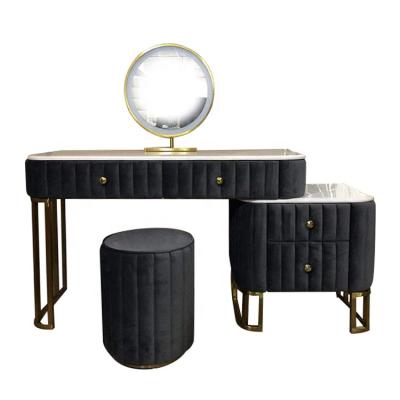 China (Other)Adjustable Home Furniture Bedroom Black Vintage Storage Dresser Makeup Dresser Design With Drawer for sale