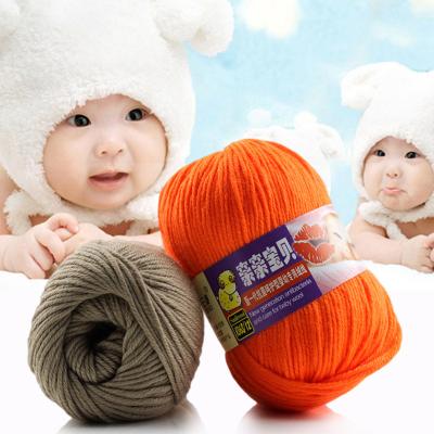 China ZENGLONG low price 50g/roll 32S 6ply acrylic yarn anti-pilling fabric dyed acrylic crochet 100% hand knitting yarn for wholesale for sale