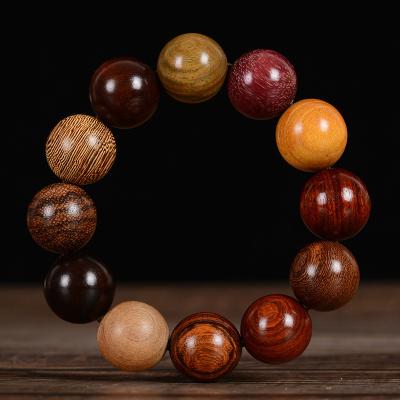 China Multi-Bead Religious Wooden Bracelet 108 Women Hand String Mahogany Bead Game Lovers Jewelry Buddha Bead Makers for sale