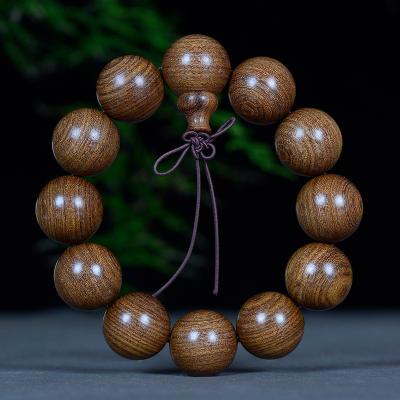 China Religious Gold Glisten Sandalwood Men's Bracelets and Gifts Custom Marla Bracelet Jewelry Meditative Rosary Jewelry Buddha Beads Women's for sale