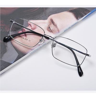 China Fashionable Full Frame Men's Optical Sight Eyewear Business Optical Glasses Frames Eyeglasses Frames Titanium Eyewear for sale