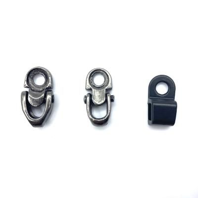 China Environmental Protection Shoe Accessories Sports Shoe Buckle Metal Increasing Shoe Hook With Rivet Lace Buckle for sale