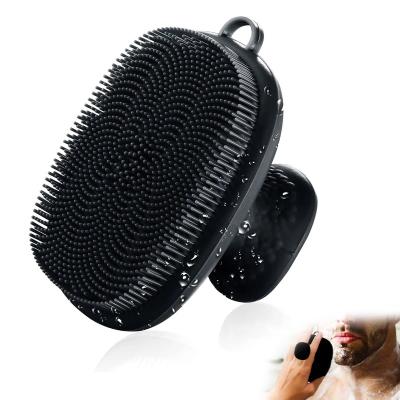 China EXFOLIATE silicone face scrubber for men brush silicone face wash brush manual skin care facial cleaning waterproof scrub brush for sale