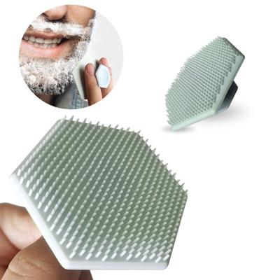 China EXFOLIATE Ideas Facial Silicone New Product Facial Cleansing Brush Machine Exfoliator Face Wash Brush Soft Facial Scrubber Silicone for sale