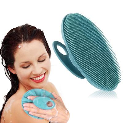 China EXFOLIATING Shower Soft Silicone Body Scrubber Handheld Cleaning Brush Exfoliating and Gentle Massage for All Kinds of Skin for sale