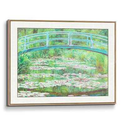 China Classical The Japanese Gateway By Monet 3D Giclee Printabstract Wall Canvas Oil Painting For Living Room, Modern Home Decor Wall Art for sale