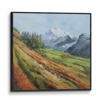 China Hand Painted Romantic Fantasy Famous Home Impressionist Mountain Canvas Wall Art Oil Painting For Living Room Deco On Canvas 3D Painting for sale