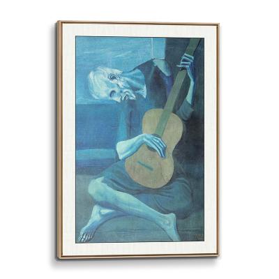 China Impressionist The Old Guitarist by Pablo Picasso Hand Painted Abstract Canvas Oil Painting for Living Room, Modern Home Office Decor Wall Art for sale