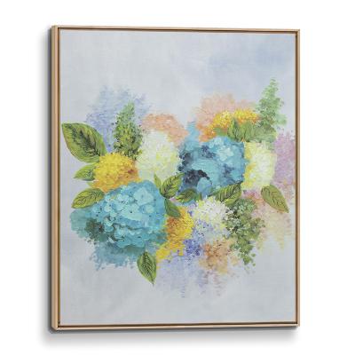 China Classic Floral Bouquet 3D Giclee Print Abstract Wall Canvas Oil Painting For Living Room, Modern Home Office Decor Artwork Wall Art for sale