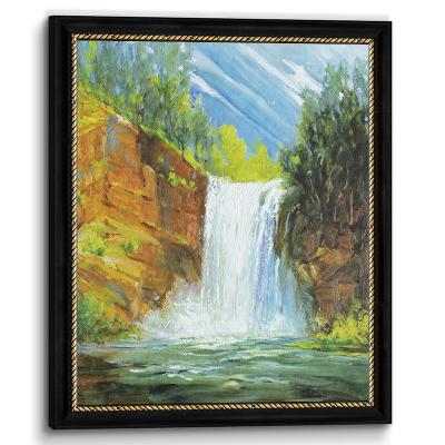 China Abstract Waterfall 3D Giclee Print Painted Abstract Oil Painting For Living Room Wall, Home Office Decor for sale