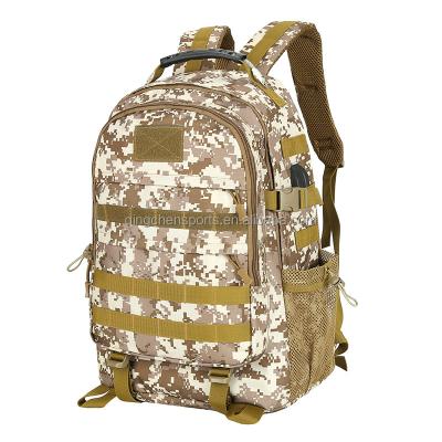 China Durable Waterproof Water Proof Sports Boys College Bag Oxford Notebook Tactical Backpack With USB Port Filling Backpack for sale