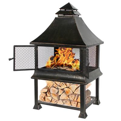 China Amazon Stocked Recommend Backyard Fireplace Steel Fire Pit For Garden for sale