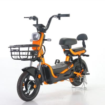 China Factory Wholesale Cheap Steel 14 Inch Tianjin Electric Tire e-bike 350w 48v fat electric bicycle for sale