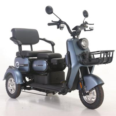 China Top Passenger Mode Electric Bicycle Ebike Electric Tricycle With Rear Seat Folding Electric Mobility Scooter Electric-Tricycle-Turkey for sale