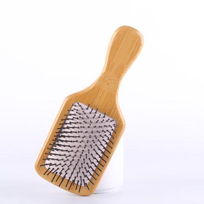 China Nondisposable Customized Wooden Hair Brush Mini Hair Brush Natural Bamboo Massage Scalp Air Paddle Long Handle for sale