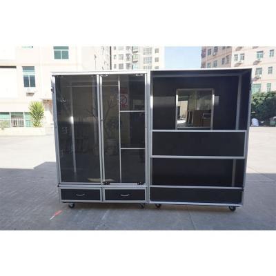 China Multifunctional RK Production Wardrobe Road Case With Wheel for sale