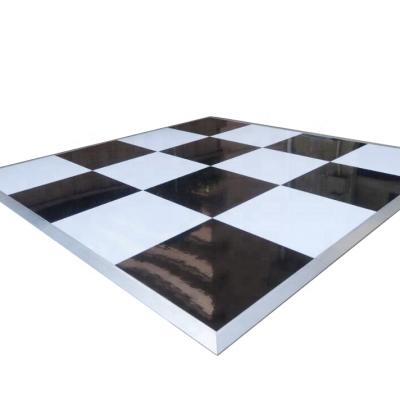 China 2019 Outdoor Light Weight Black And White Acrylic Seamless Dance Floors For Parties for sale