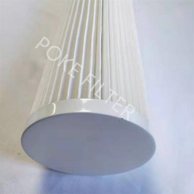 China Flame Retardant Dust Extractor Cartridge Filter Industrial Cylindrical for sale