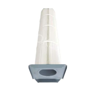 China Cuadrado de encargo Chuck Cartridge Dust Collector Filter ignífugo en venta