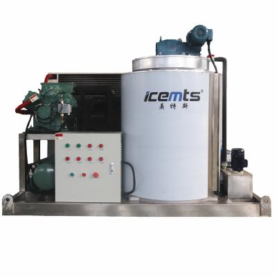 China Food Storage Plant Supply 5Tons/24H Flake Ice Machine Water Cooling Type for sale