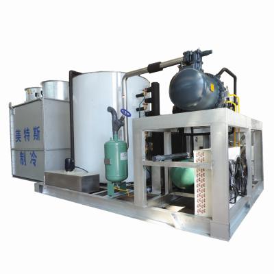 China Food Storage 25ton Flake Ice Machine For Ice Cream Factory for sale