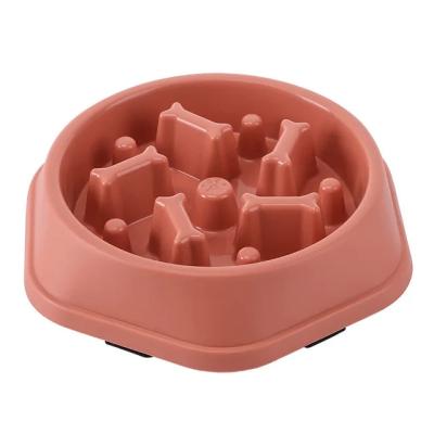 China Hexagonal Pet Slow Feeder Bowl Anti-Choking Dog Food Bowl with Non-Slip Base | MOQ 1000 PCS for sale