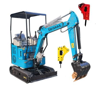 China Wholesale 1.7 Ton Small Weight Mini Excavator Farms Factory Crawler Excavator for sale