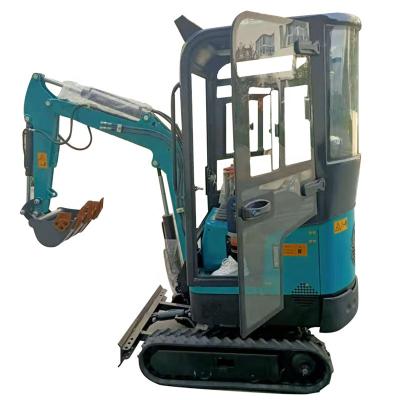 China Cultivate EURO V Mini Excavator With Emission Engine Minibagger With Cabin Home Use 1t 1.2t 1.5t Automated Mini Excavator Shovel for sale