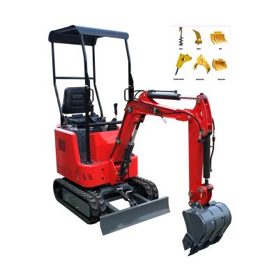 China Farms Excavator Mini 1.2T 1.5T Compact Mini Excavator With Side Swing Function for sale