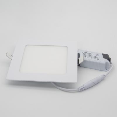 China Desktop 85-265V Isolate Driver Downlight 9W Ultra Slim Square 15W High Quality Panel Light Prevent Light-leakage for sale