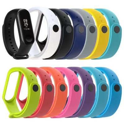 China Soft Watch Band Strap For Xiaomi 6 Silicone Smart Watch Strap MI Rubber Band 3 5 4 3 Strap 4 5 6 for sale