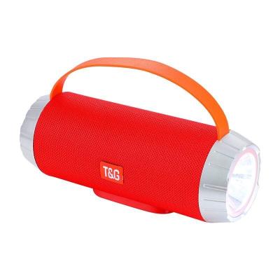 China Fabric TG501 Low BT Gift Mini Speaker FM Wireless Radio With Flashlight for sale