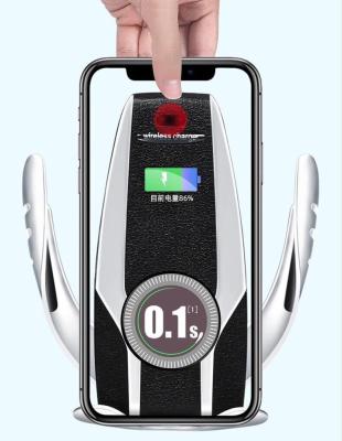 China Phone Charging 10W QI Car Charger S6 Fast Wireless Magnetic Car Mount Holder For Mobile Phones for sale