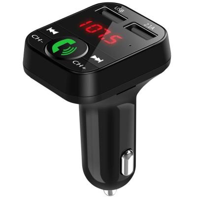 China Electric Car Car Led Radio 5.0 Car Radio 5.0 Fast Charger B2 MP3 Player Dual Usb Wireless Handsfree Audio Receiver Fm Transmitter for sale