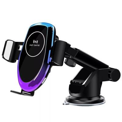 China 15w Wireless Car Electric Car Suction Cup Bracket 15w Car Charger Auto Clamping Wireless Charger For Mobile Phone for sale