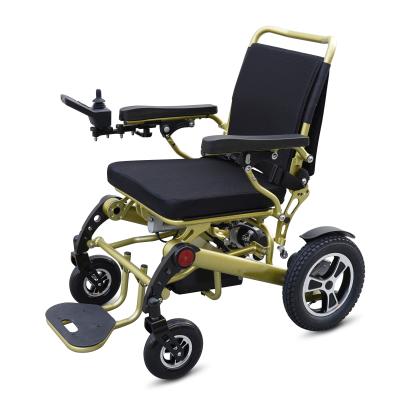 China Aluminum Alloy Remote Controller Electric Power Hospital Light Weight Easy Folding Wheelchair Small For Travel/Disabled/Handicapped/Elderly for sale