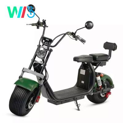 China Harlley popular style lights 2022 big wheels led electric scooter, fashion city scooter citycoco for sale