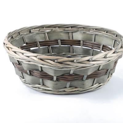 China Modern Wholesale Gift Wicker Basket Oval Plant Flower Pot Basket for sale