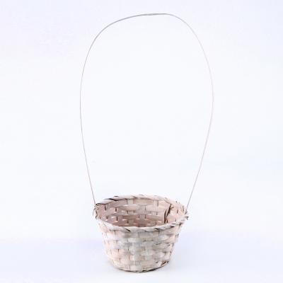 China Modern Hot Sale Oval Wooden Flower Basket Hand - Woven Basket for sale