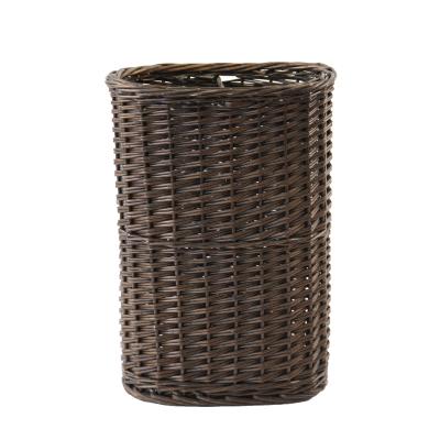 China Wholesale Natural Laundry Basket Woven Wicker Basket Bathroom Storage Eco-friendly Durable Laundry Basket for sale