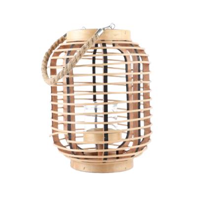 China Romantic Decorative Rattan Lamp Handwoven Candle Lantern Rattan Glow Lantern Candle Lantern for sale