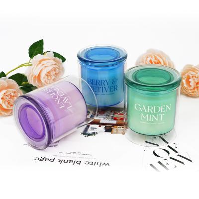 China Glass Jar Scented Candle April Fool's Day Occasion Double Wall Clear Transparent High Borosilicate Candles for sale